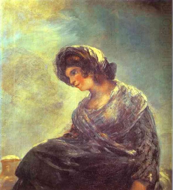 The Milkmaid of Bordeaux., Francisco Jose de Goya